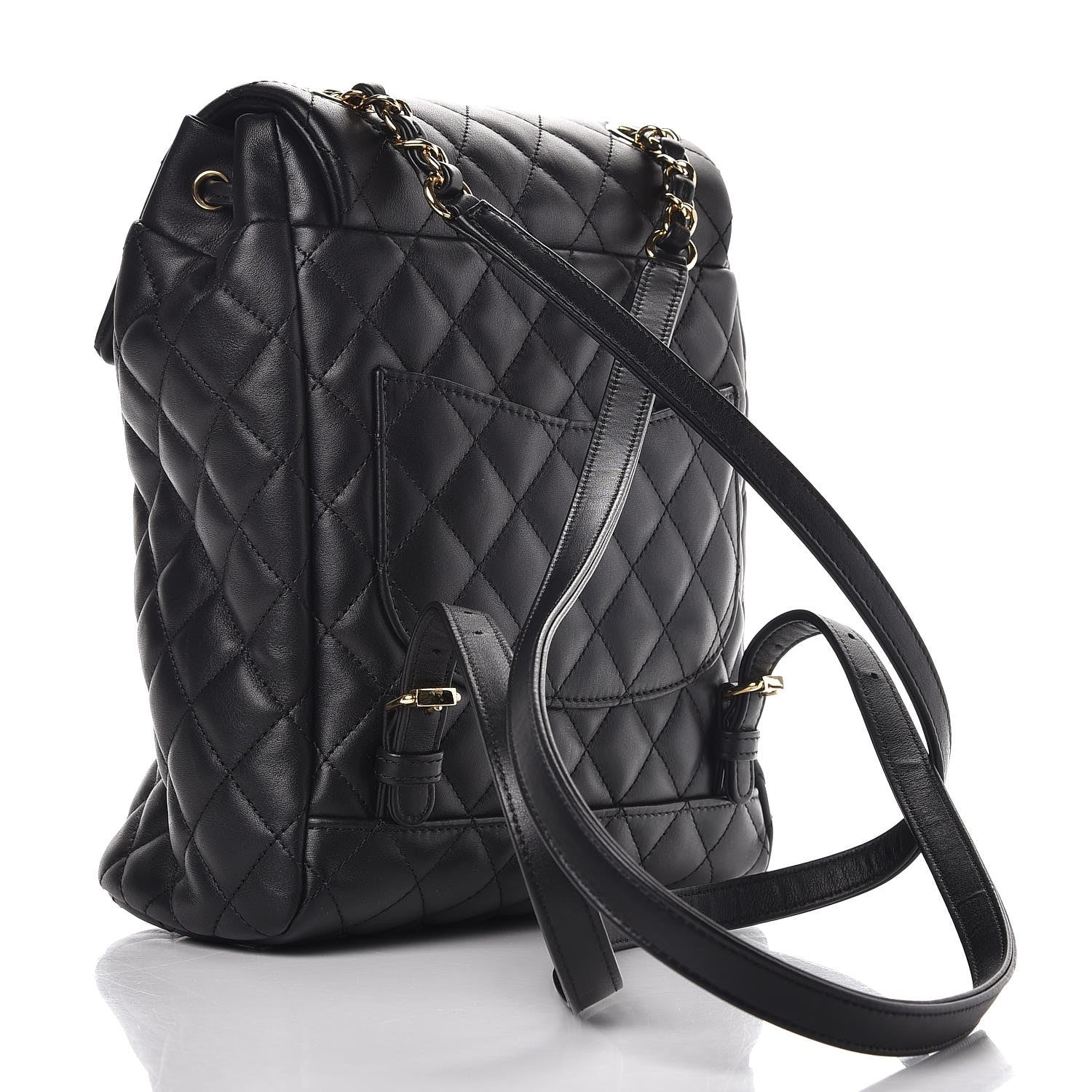 Chanel Calfskin Quilted Small Urban Spirit Backpack Black 3 of 8