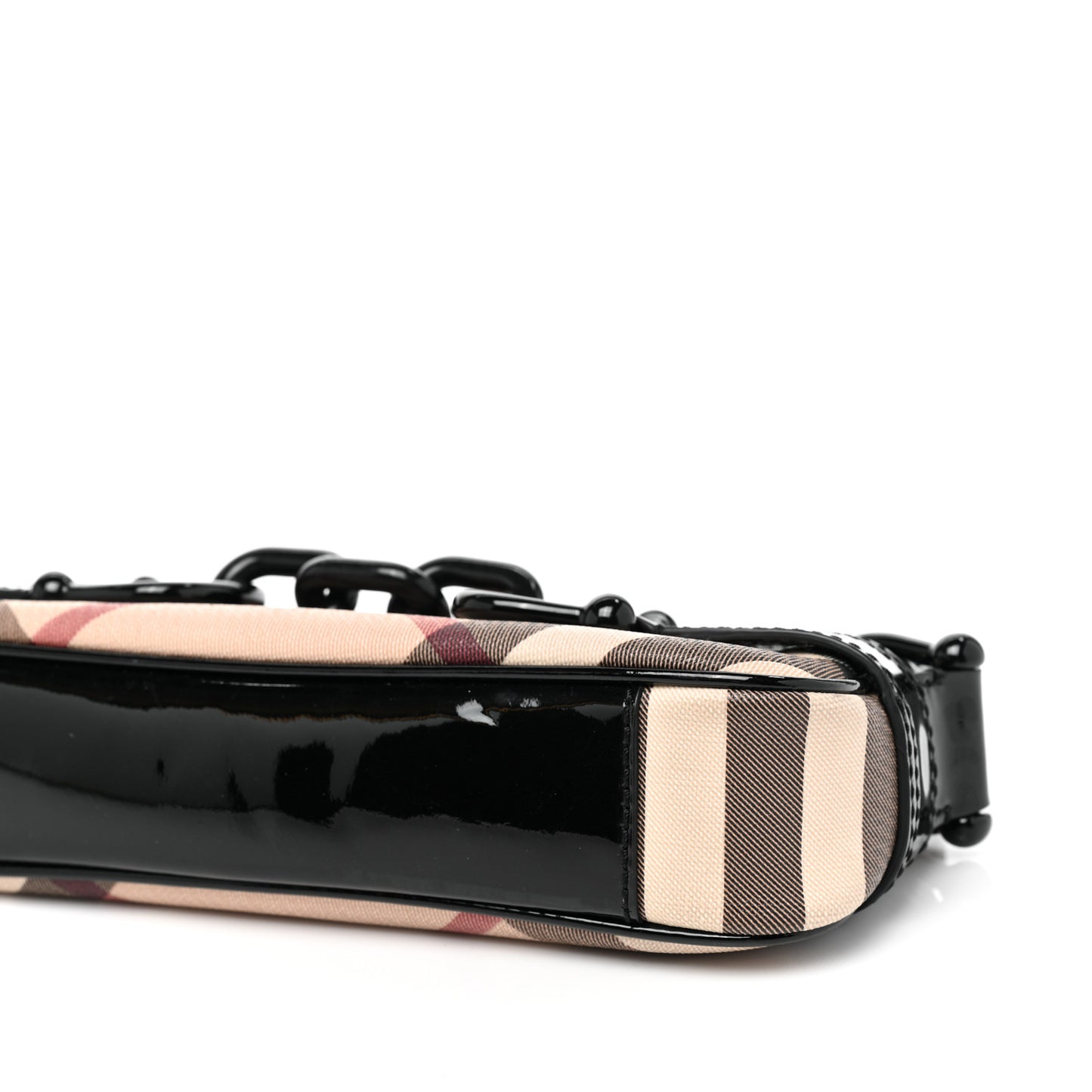 Patent Supernova Check Link Stirrup Small Bag Black