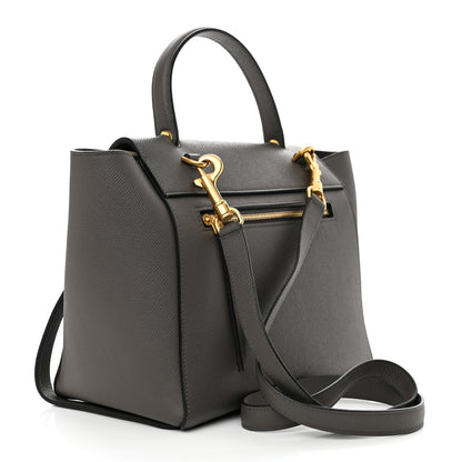 Celine Baby Grained Calfskin Micro Belt Bag Grey 3 of 12