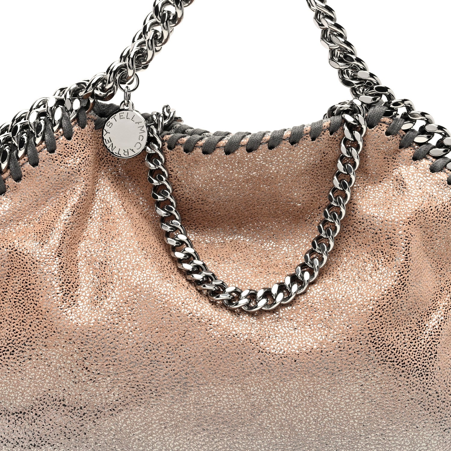 Stella McCartney Shaggy Deer Ombre Mini Falabella Fold Over Tote Multicolor 7 of 9