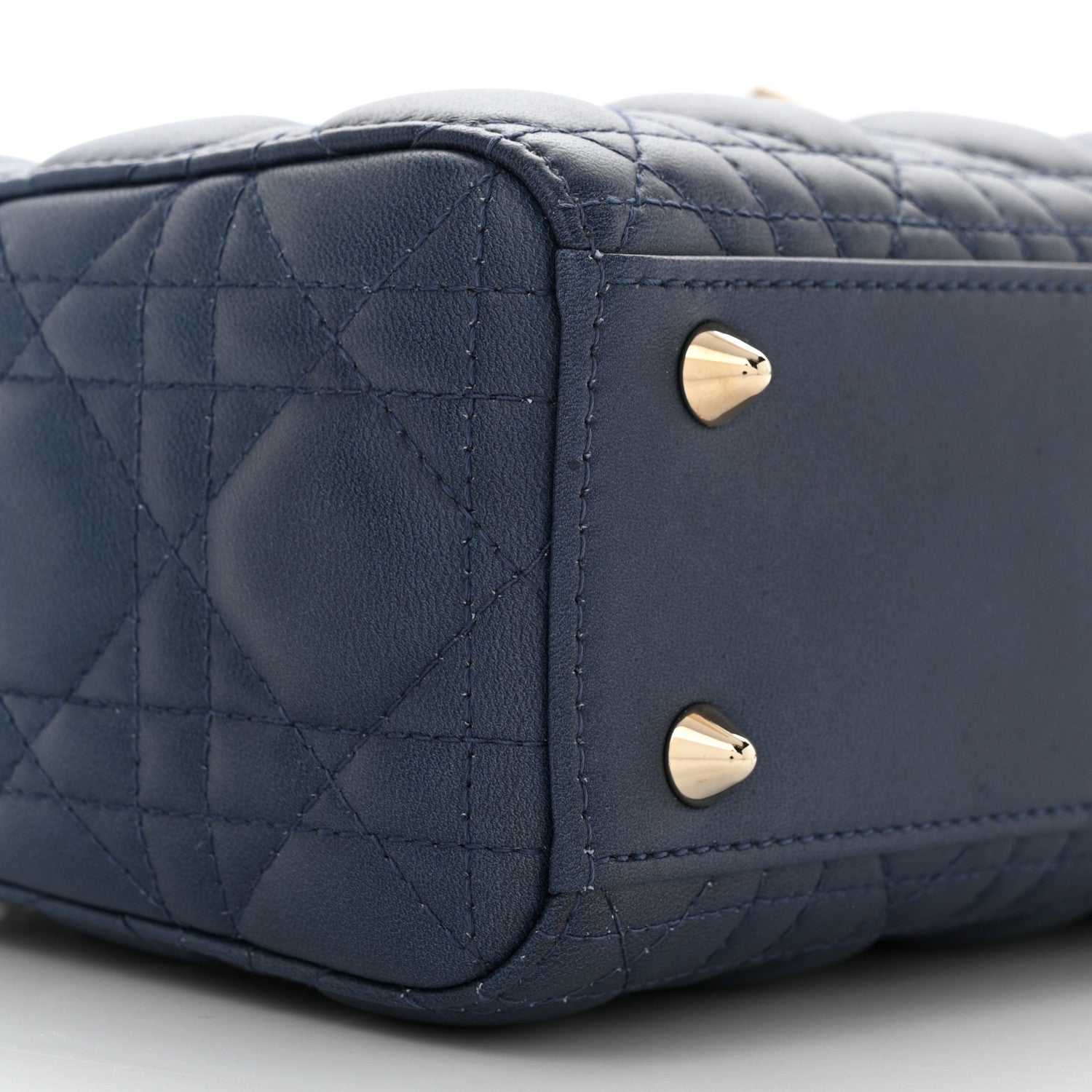 Christian Dior Lambskin Cannage Gradient Small My ABCDior Lady Dior Indigo Blue 10 of 12