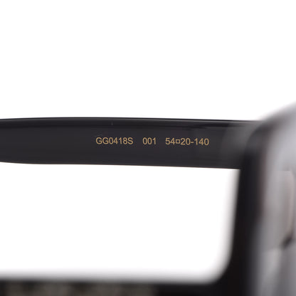 Gucci Crystal Square Frame GG Sunglasses GG0418S Black 5 of 8