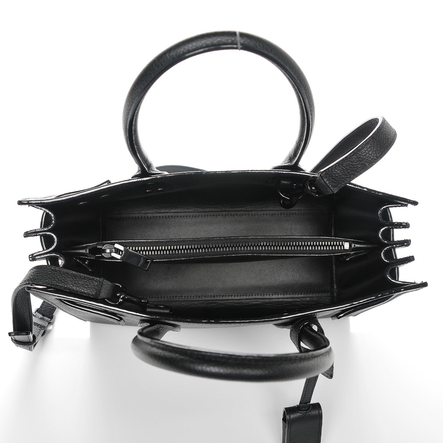 Saint Laurent Grained Calfskin Baby Sac De Jour Black 5 of 8