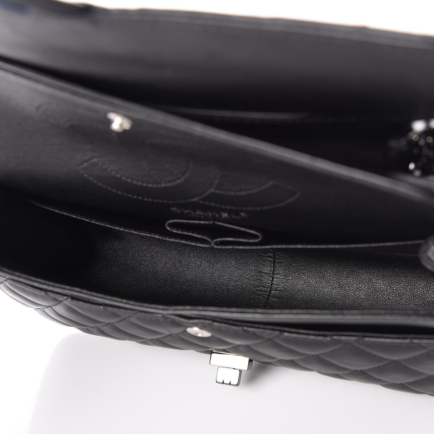Crumpled Calfskin Quilted 2.55 Reissue 226 Flap So Black