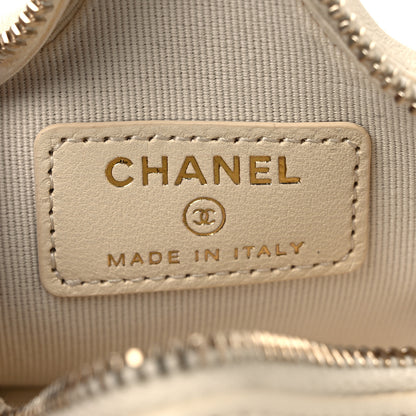 Chanel Lambskin Walk Of Fame Star Clip On Coin Purse Light Beige 6 of 8