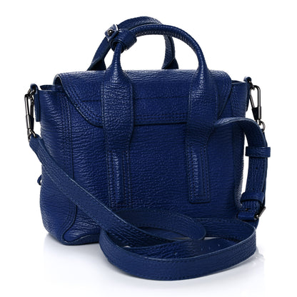 3.1 Phillip Lim Textured Calfskin Mini Pashli Satchel Cobalt 3 of 10