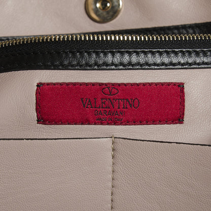Valentino Garavani Nappa Medium Rockstud Soft Tote Black 7 of 8