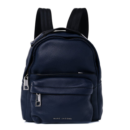 Marc Jacobs Pebbled Calfskin Varsity Backpack French Navy 1 of 15