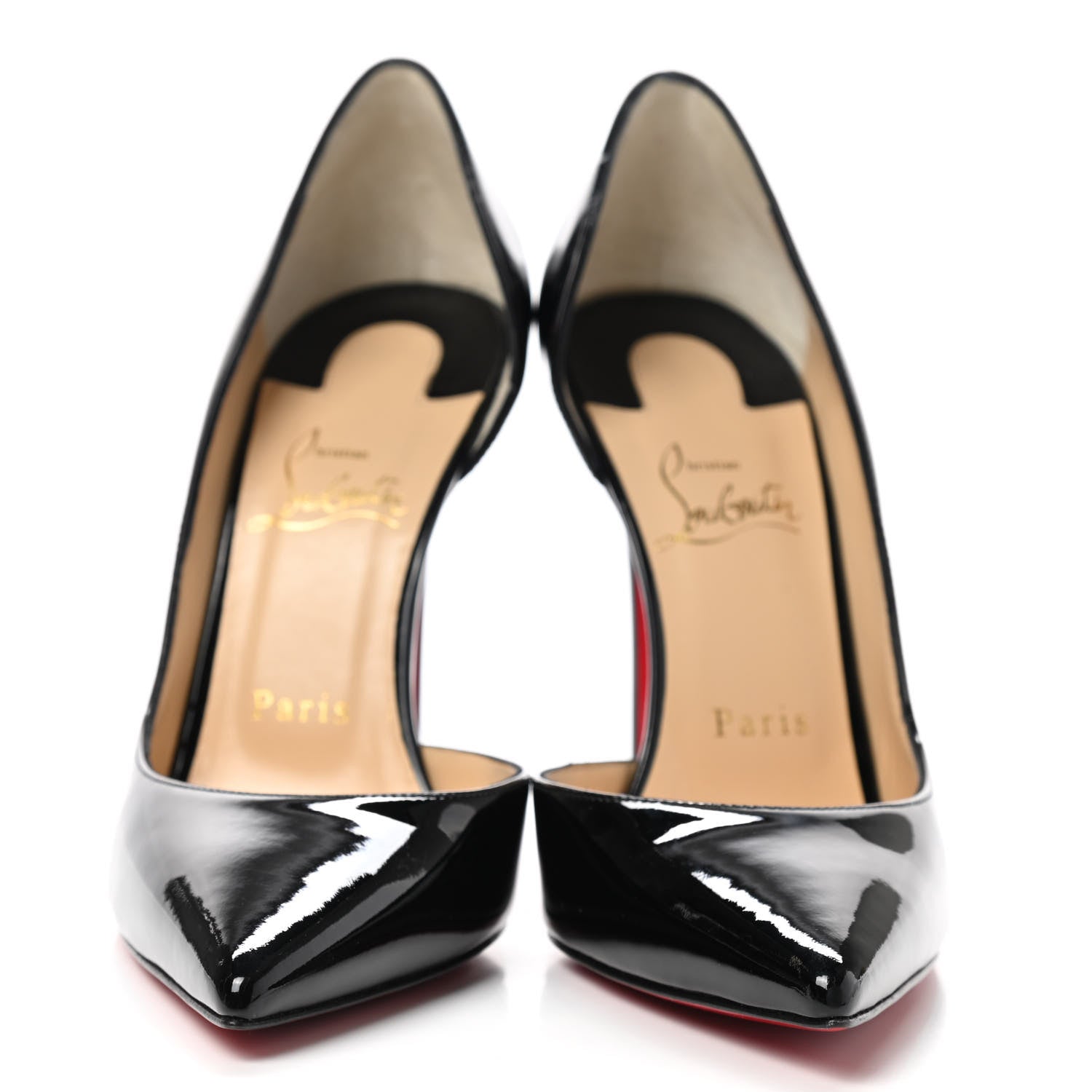 Christian Louboutin Patent Iriza 100 Pumps 38 Black 2 of 8