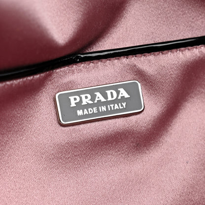 Prada Vernice Metal Clutch Black 7 of 8