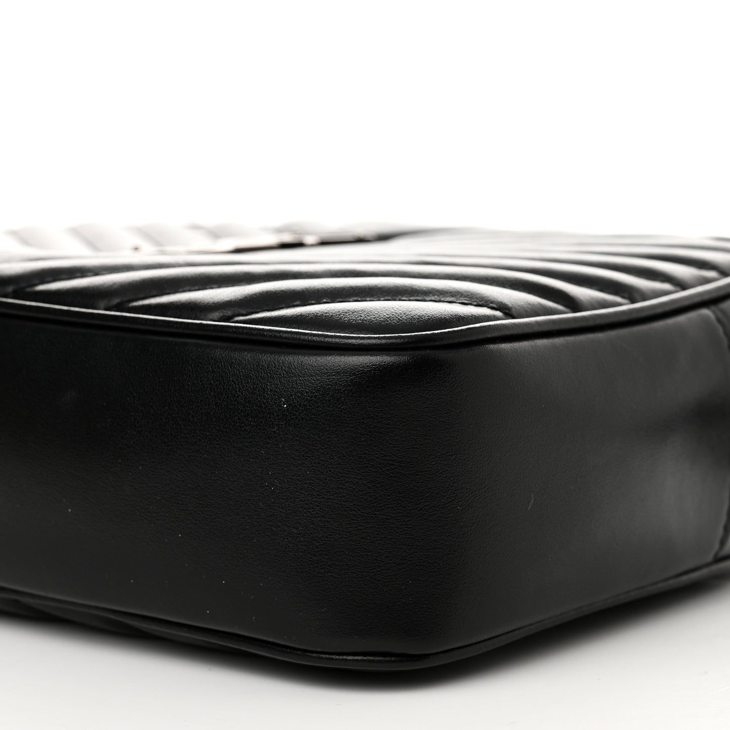 Calfskin Matelasse Monogram Lou Camera Bag Black