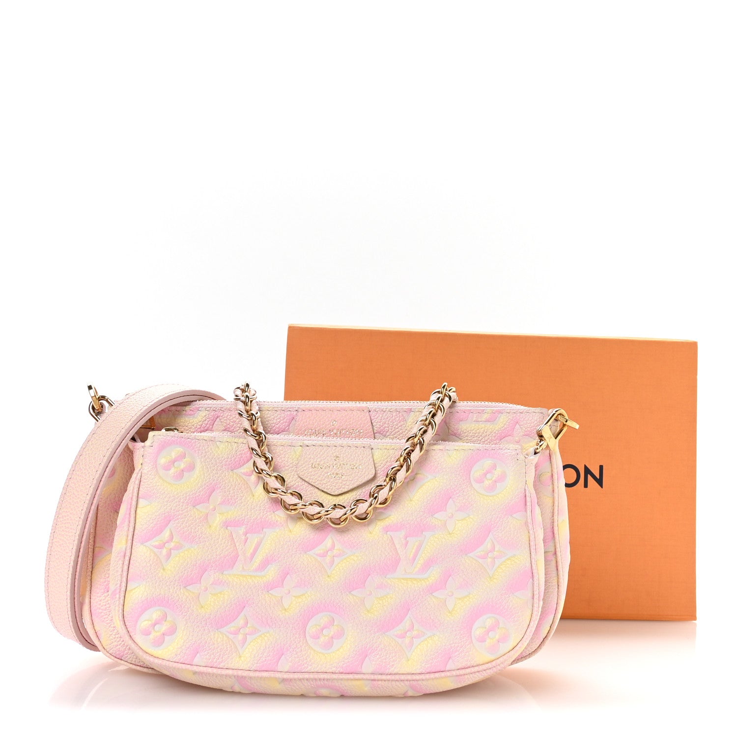 Louis Vuitton Empreinte Monogram Summer Stardust Multi Pochette Accessories Pink 10 of 10