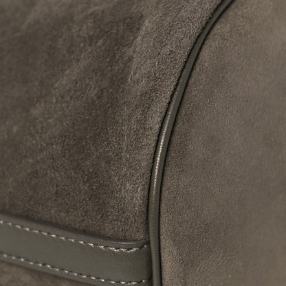 Saint Laurent Suede Calfskin Small Anja Bucket Grey 11 of 12
