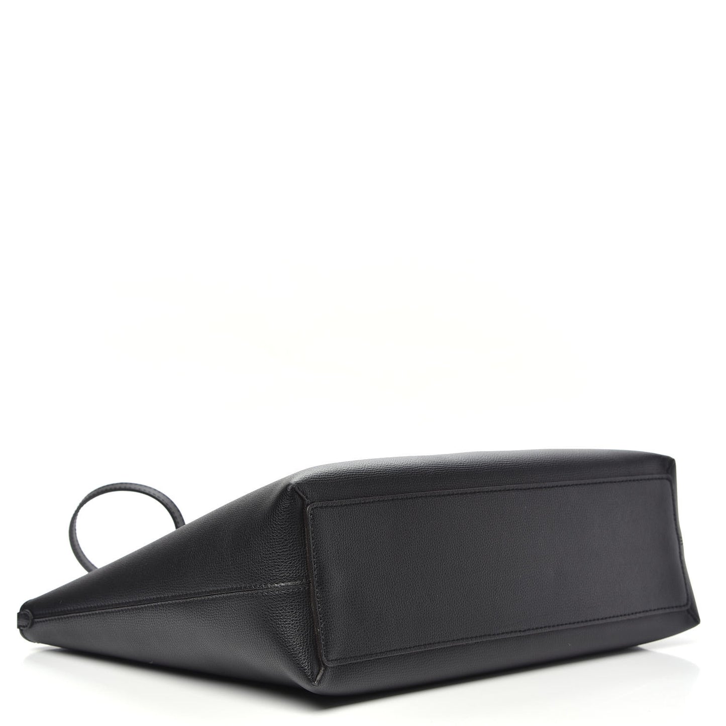 Grainy Calfskin Haymarket Colours Check Medium Zip Tote Black