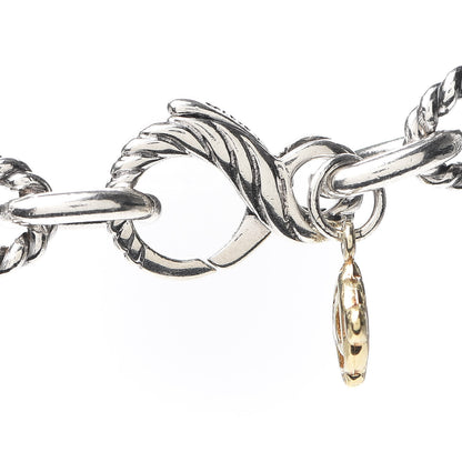 David Yurman Sterling Silver Figaro Chain Necklace 4 of 5