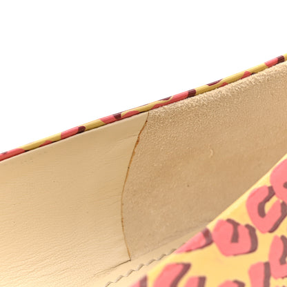 Louis Vuitton Patent Leopard Ballet Flats 39 Blanc Corail 10 of 12
