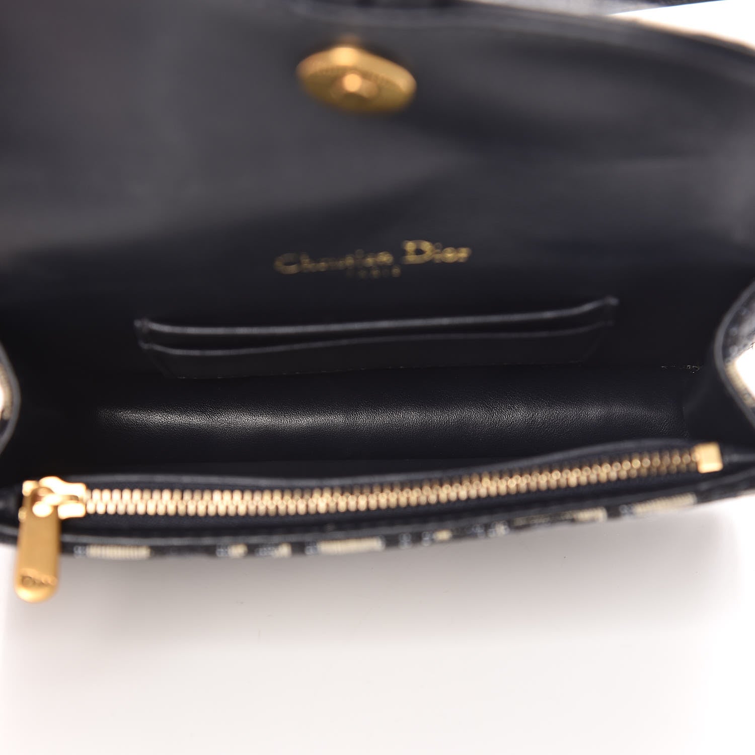 Christian Dior Oblique Saddle Belt Bag Blue 7 of 12