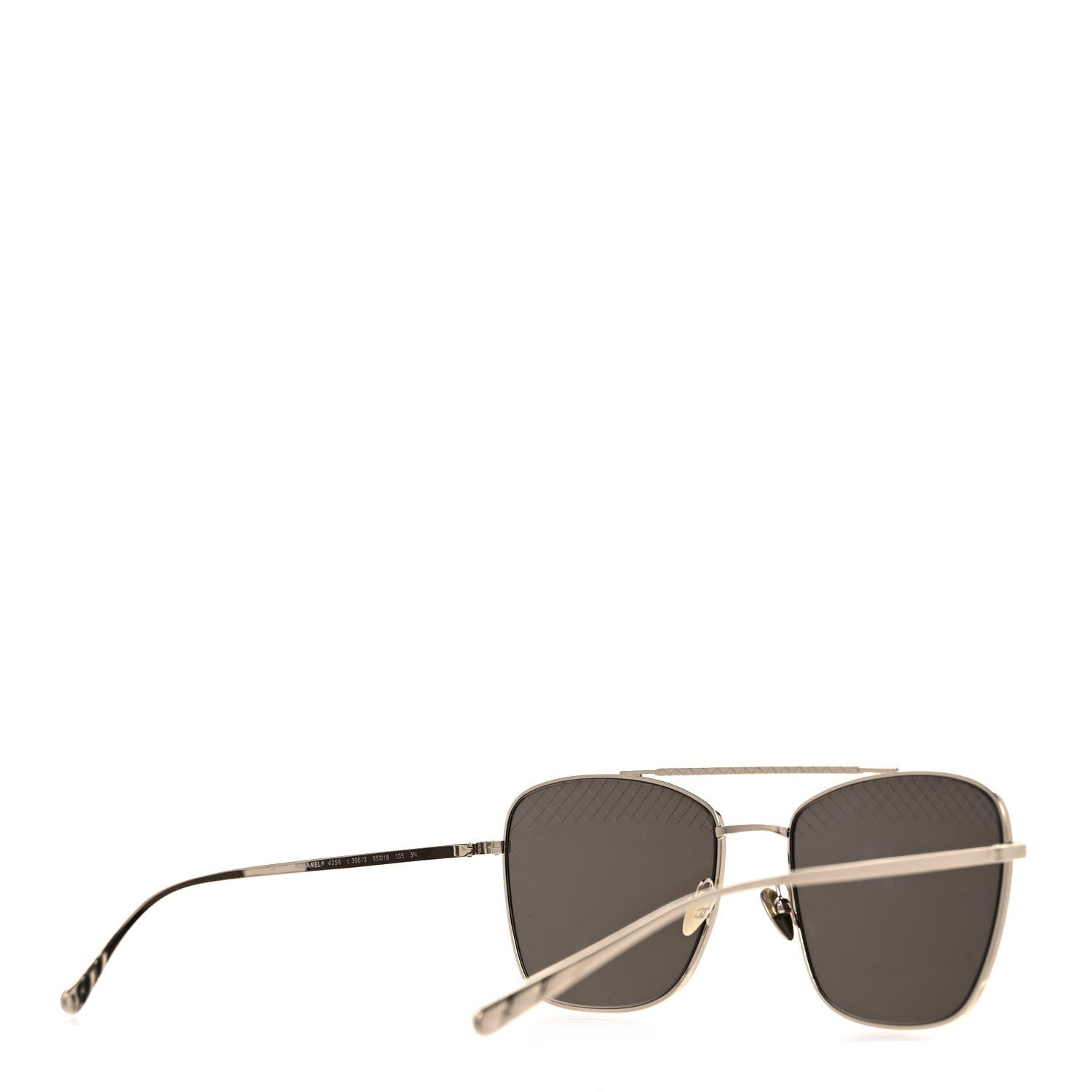 Chanel Metal Pilot Sunglasses 4256 Gold 4 of 9