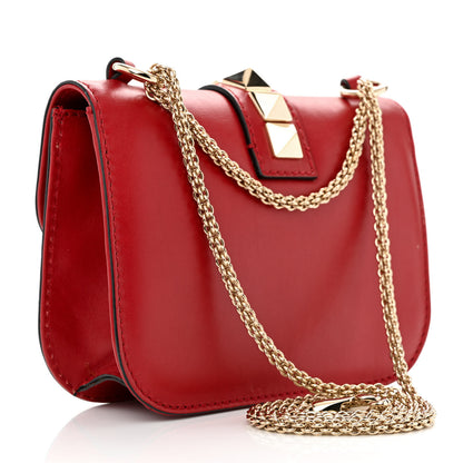 Valentino Garavani Vitello Small Glam Lock Rockstud Flap Red 3 of 16