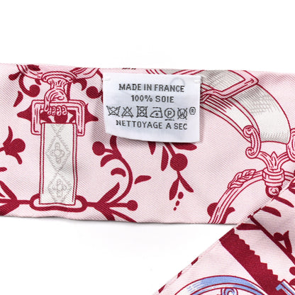 Hermes Silk Etriers Remix Twilly Rose Pale Bordeaux 2 of 4