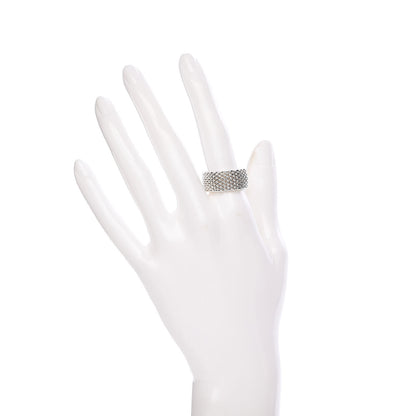 Tiffany Sterling Silver Mesh Somerset Ring 56 7.5 2 of 4