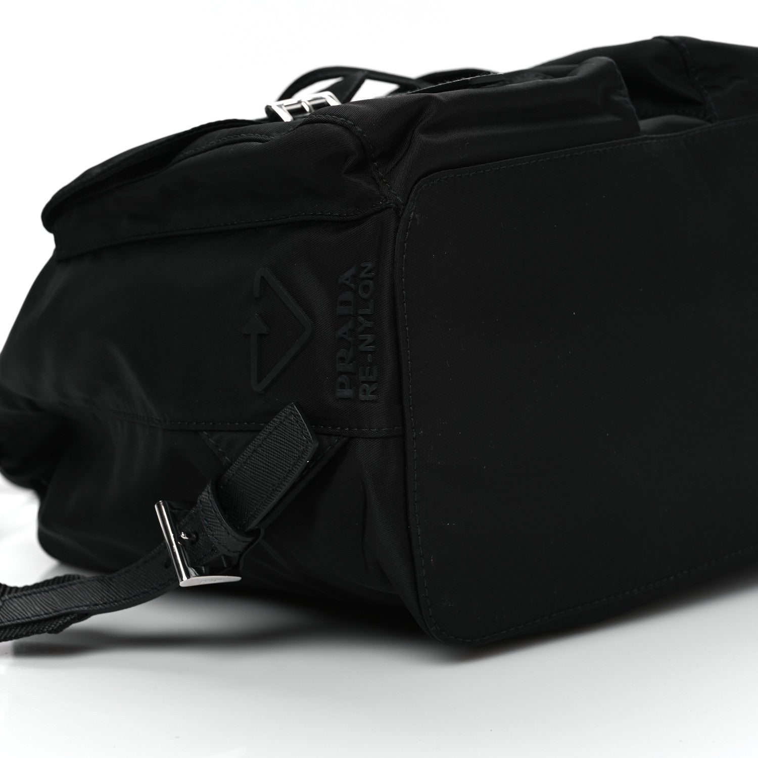 Prada Re-Nylon Saffiano Medium Backpack Black 9 of 10