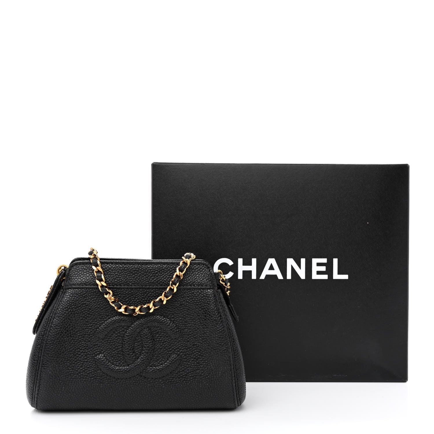 Chanel Caviar CC Shoulder Bag Black 10 of 10