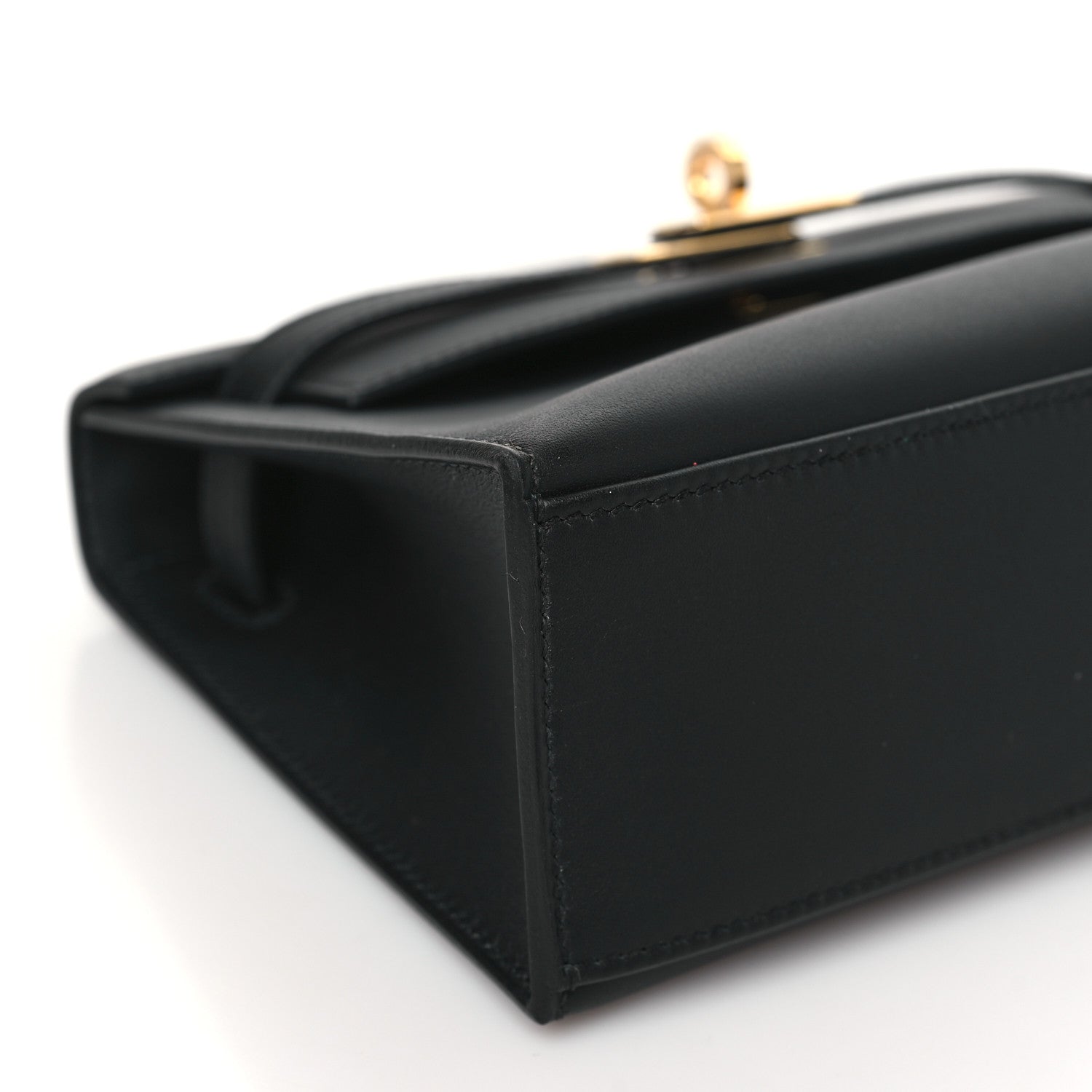 Hermes Swift Kelly Pochette Clutch Black 9 of 11