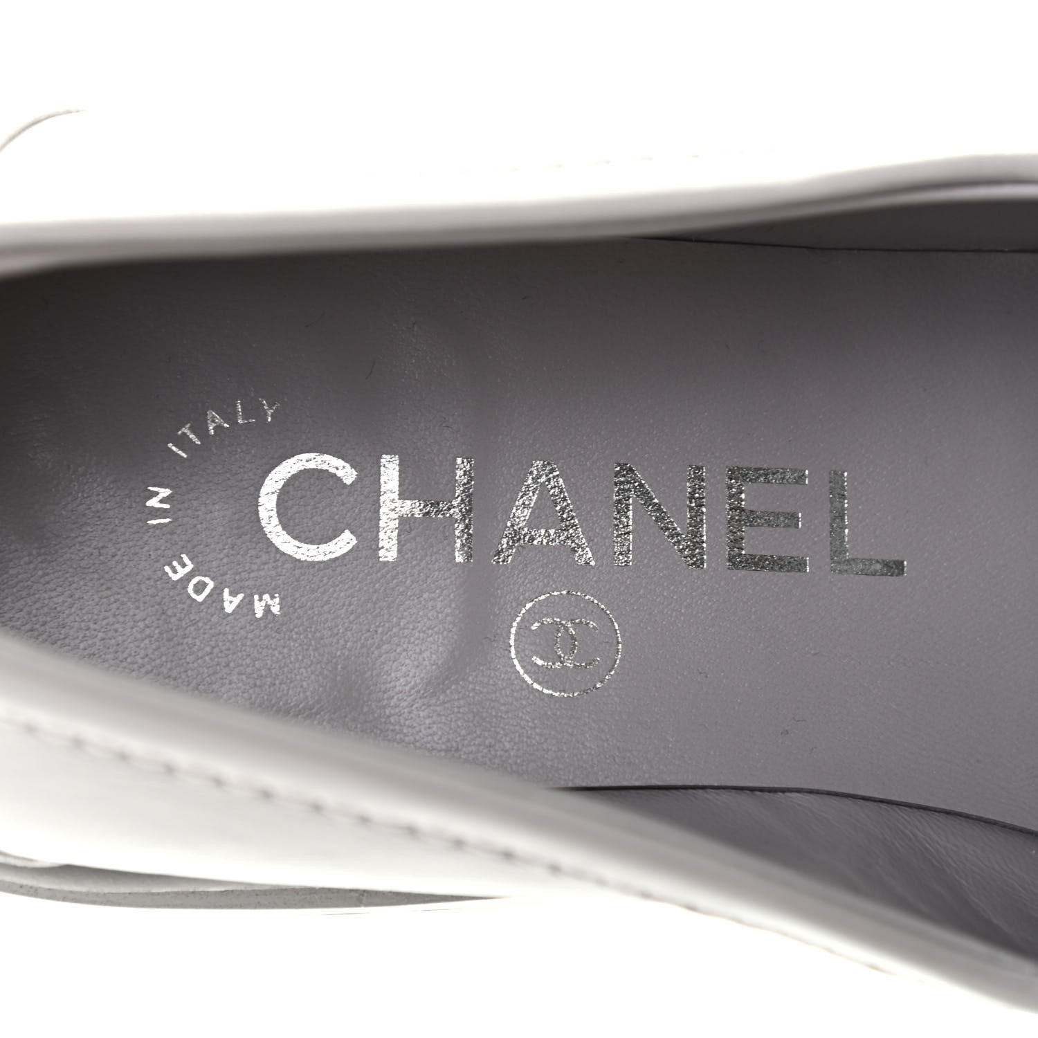 Chanel Lambskin Quilted CC Turnlock Loafers 36 Grey 7 of 11
