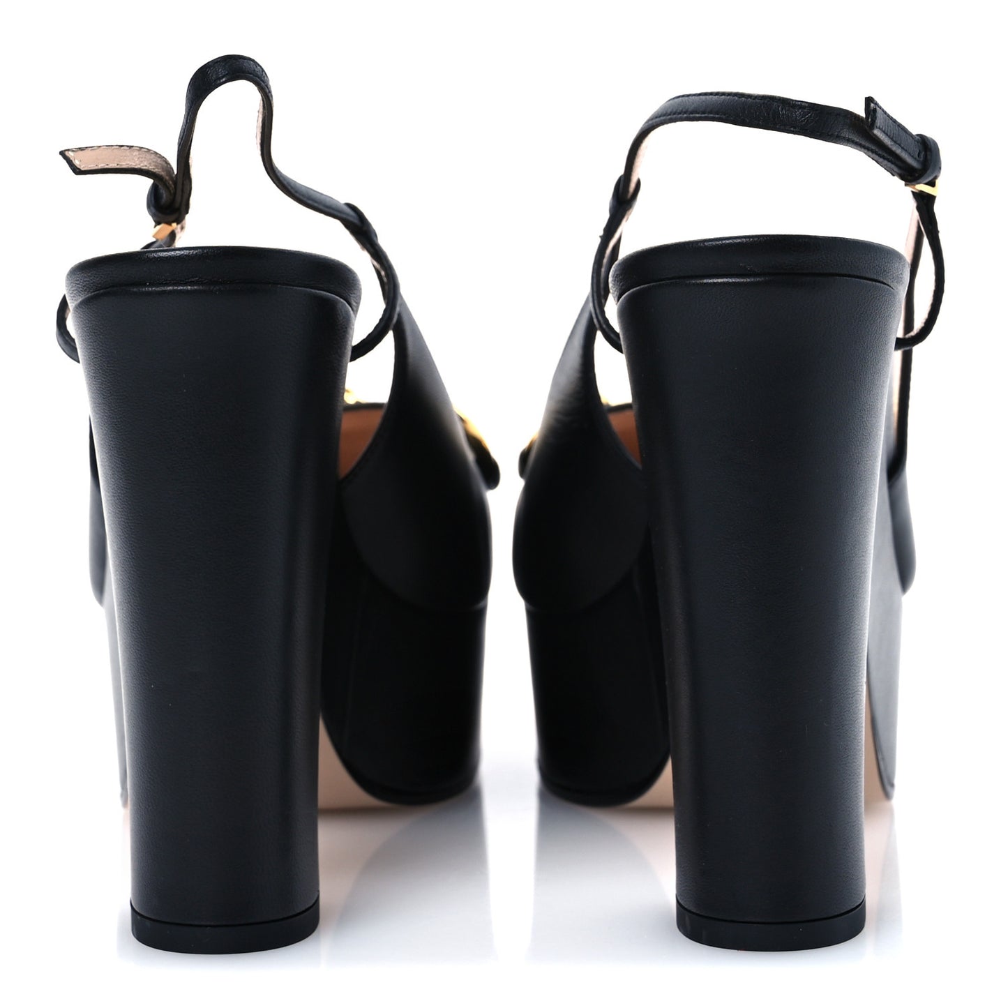 Nappa Horsebit Platform 35/120mm Slingback Pumps 41 Black