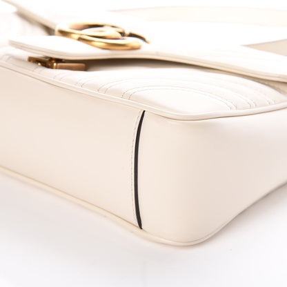 Gucci Calfskin Matelasse Small GG Marmont Shoulder Bag White 9 of 9