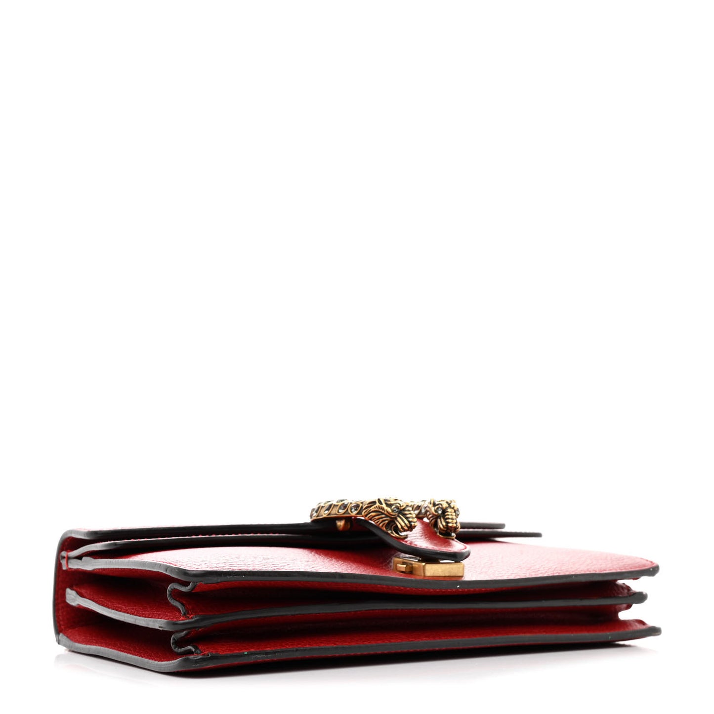 Dollar Calfskin Swarovski Crystal Small Dionysus Shoulder Bag Hibiscus Red