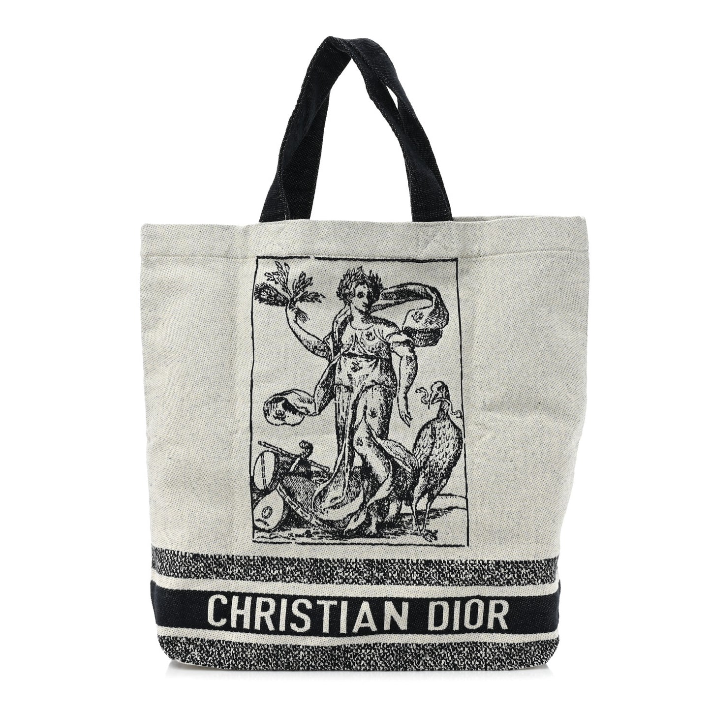 Canvas Print Cruise Tote Black White
