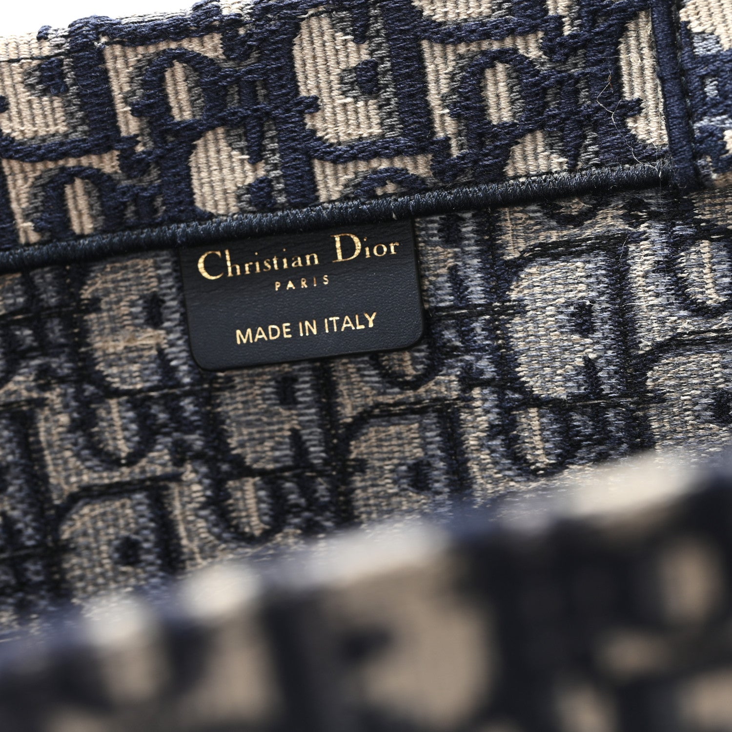 Christian Dior Oblique Large Book Tote Blue Multicolor 6 of 13