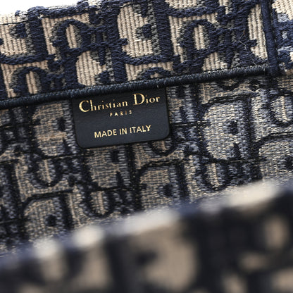 Christian Dior Oblique Large Book Tote Blue Multicolor 6 of 13