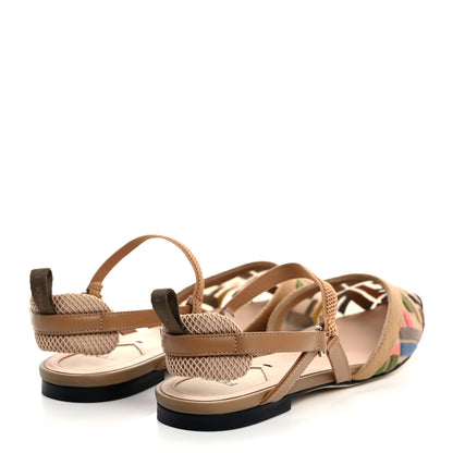 Fendi Technical Mesh FF Colibri Lite Slingback Ballerina Flats 36.5 Multicolor 4 of 8