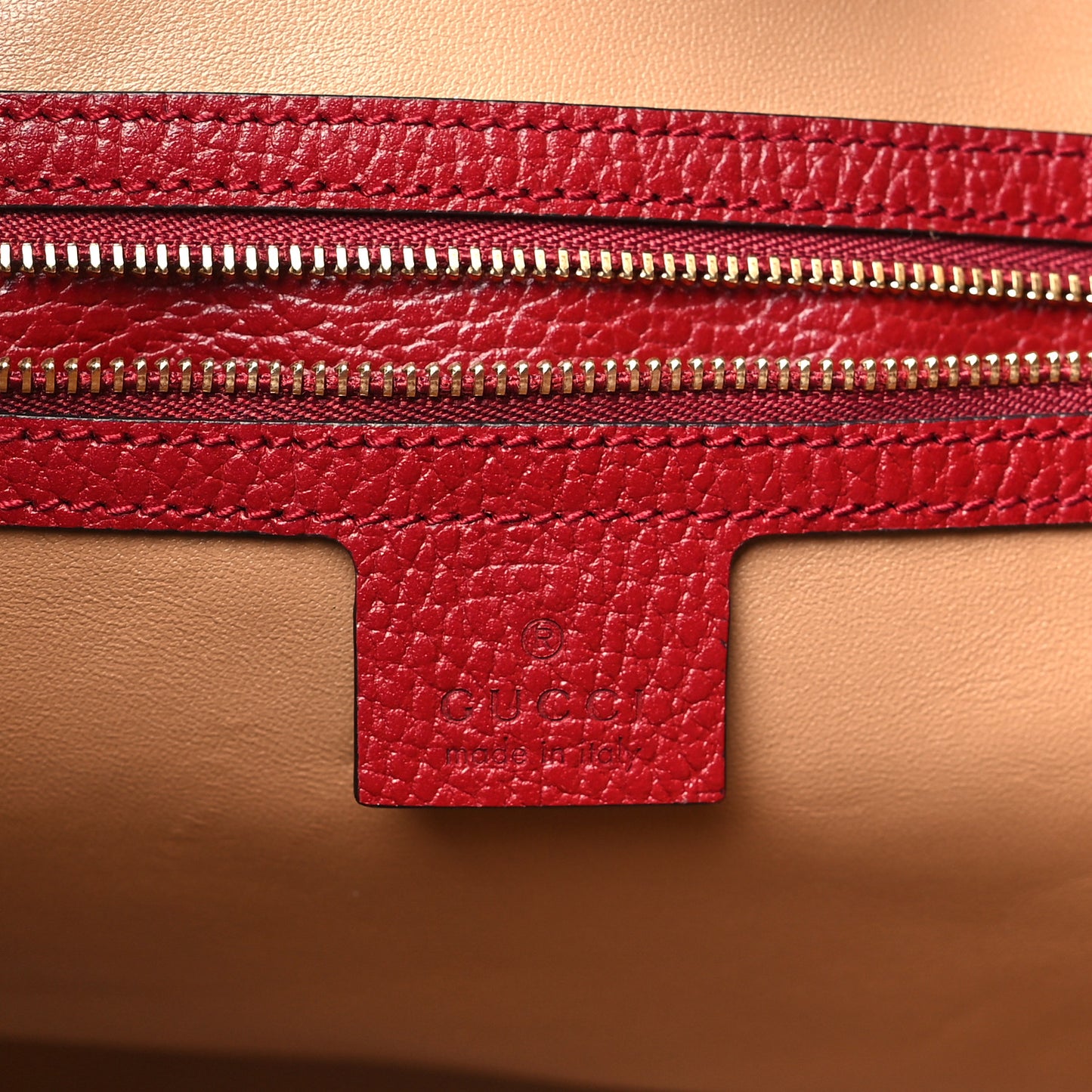 Straw Jacquard Dollar Calfskin GG Monogram Medium Ophidia Shopping Tote Natural New Cherry Red