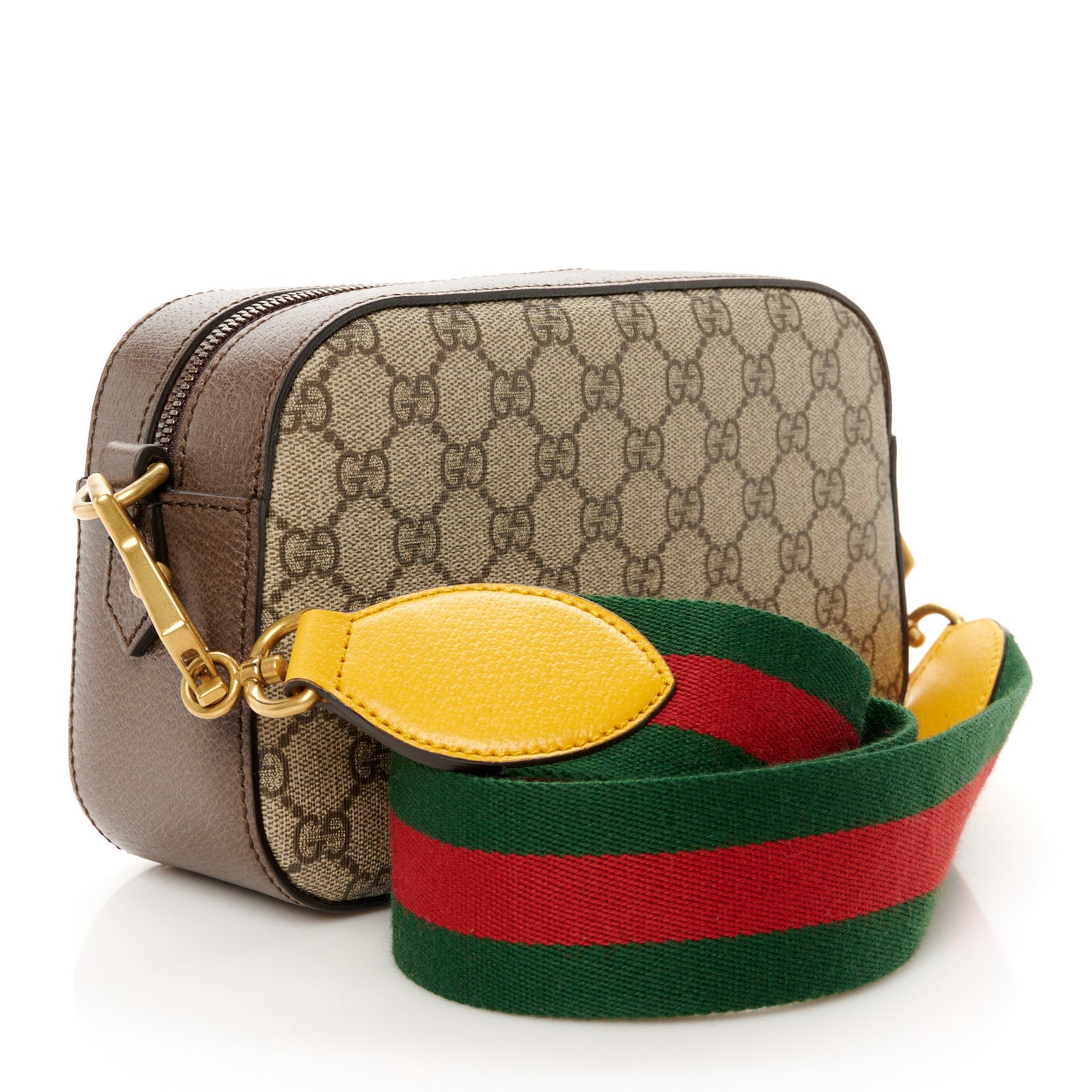 GG Supreme Monogram Web Neo Vintage Shoulder Bag Beige New Acero Crop