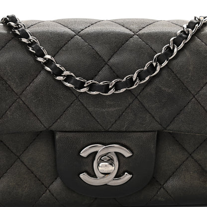Chanel Lambskin Quilted Extra Mini Rectangular Flap Black 10 of 10