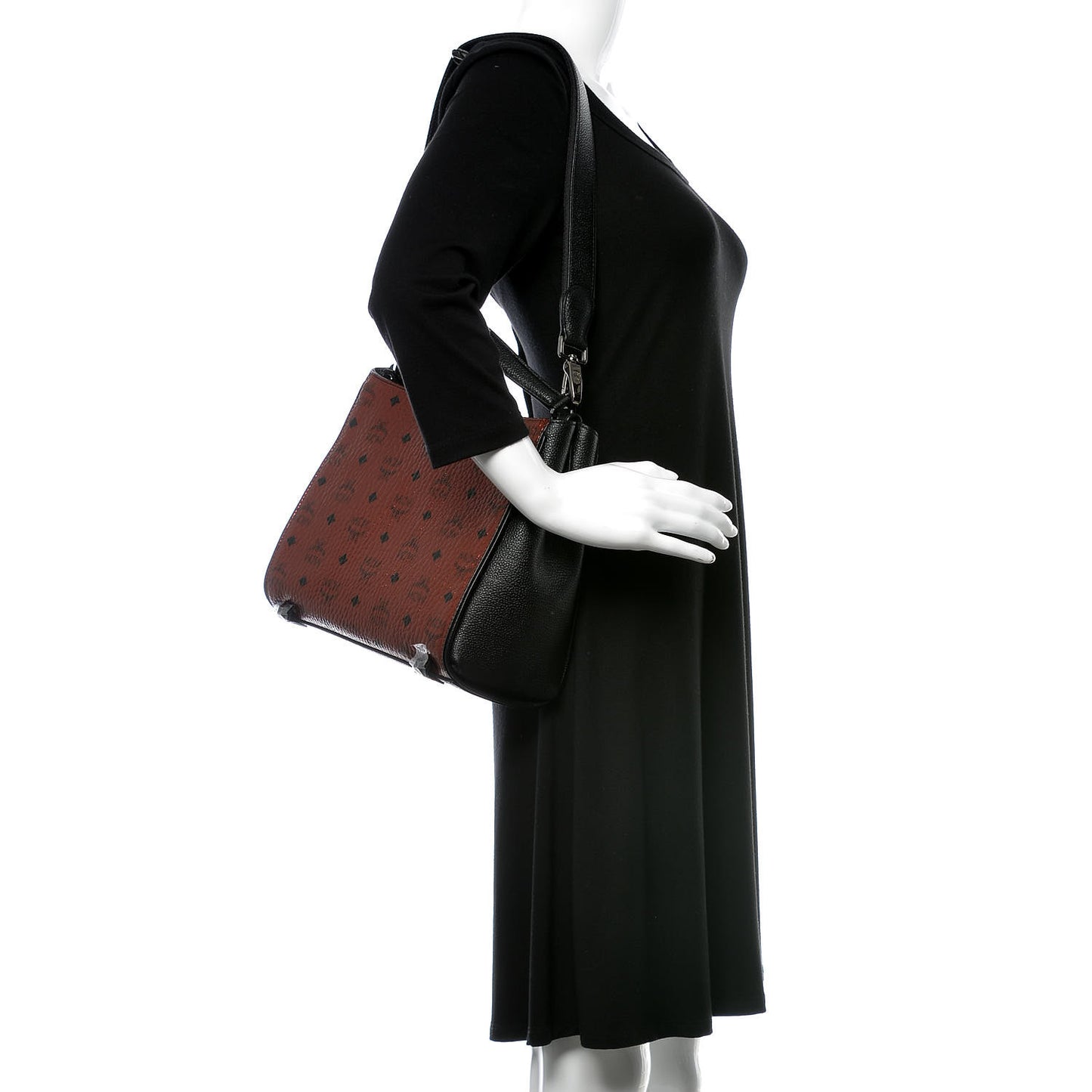 Metallic Visetos Small Corina Shoulder Bag Scooter Red