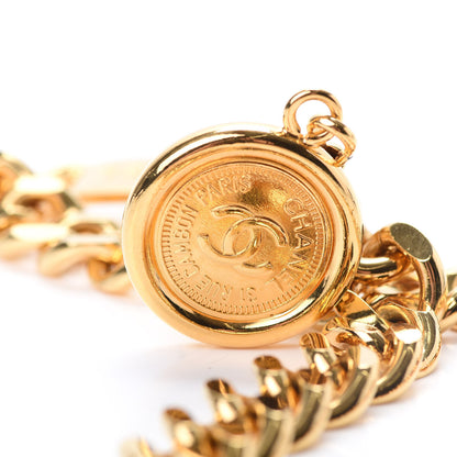 Chanel Metal Chain CC Medallion Belt Gold 4 of 4
