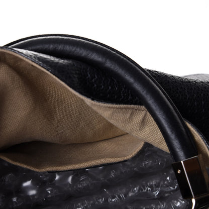 Saint Laurent Perforated Calfskin Small Roady Hobo Black 9 of 9