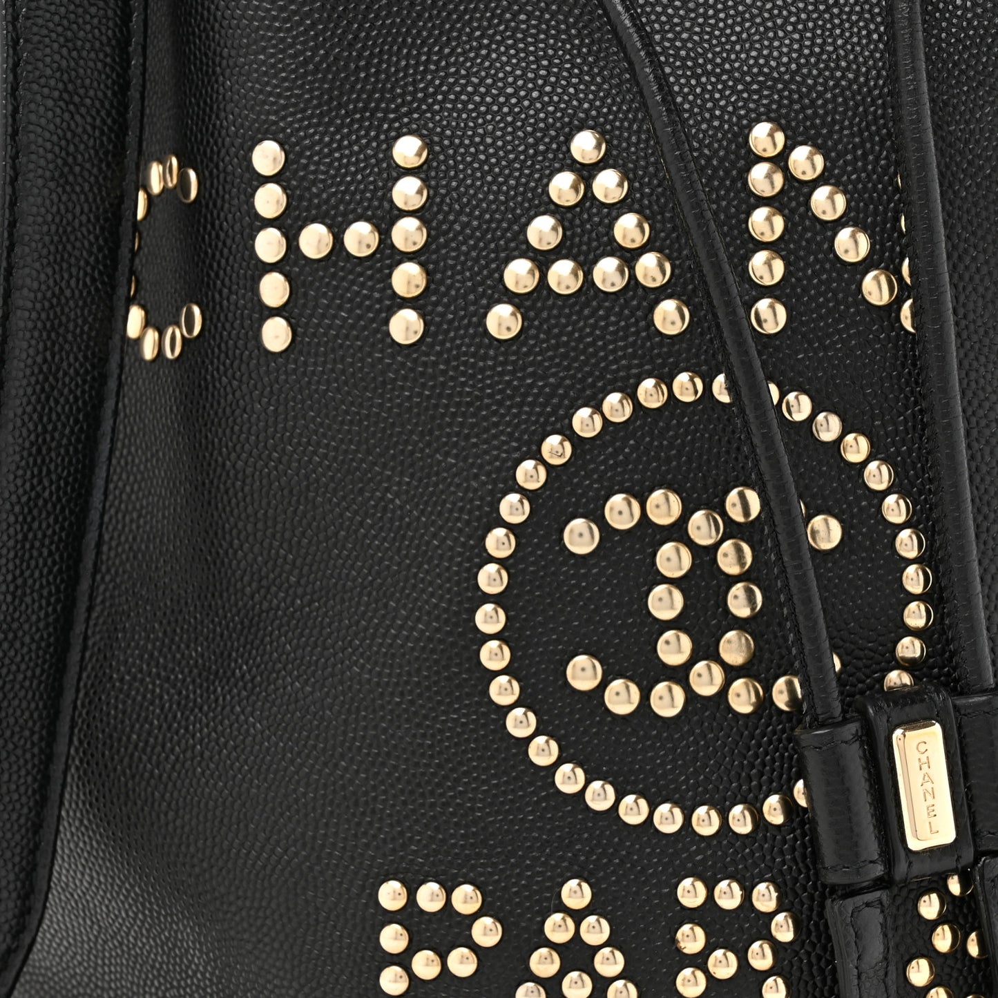 Caviar Deauville Drawstring Bucket Bag Black