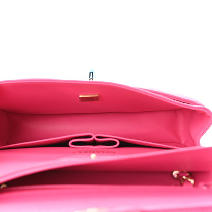 Chanel Caviar Quilted Small Double Flap Dark Pink 4 of 9