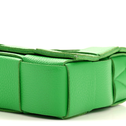 Bottega Veneta Grained Calfskin Maxi Intrecciato Cassette Crossbody Bag Parakeet 10 of 13