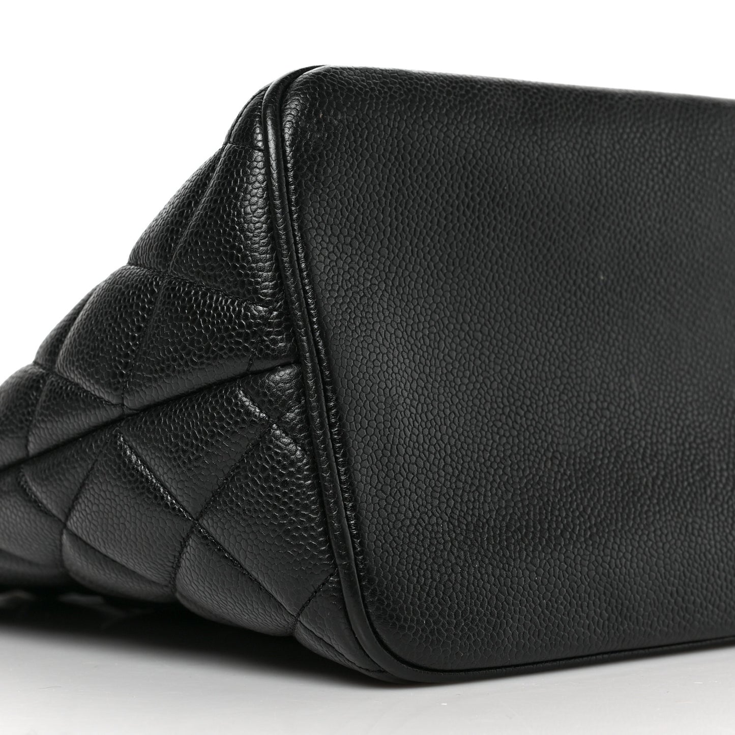Caviar Quilted Medallion Tote Black