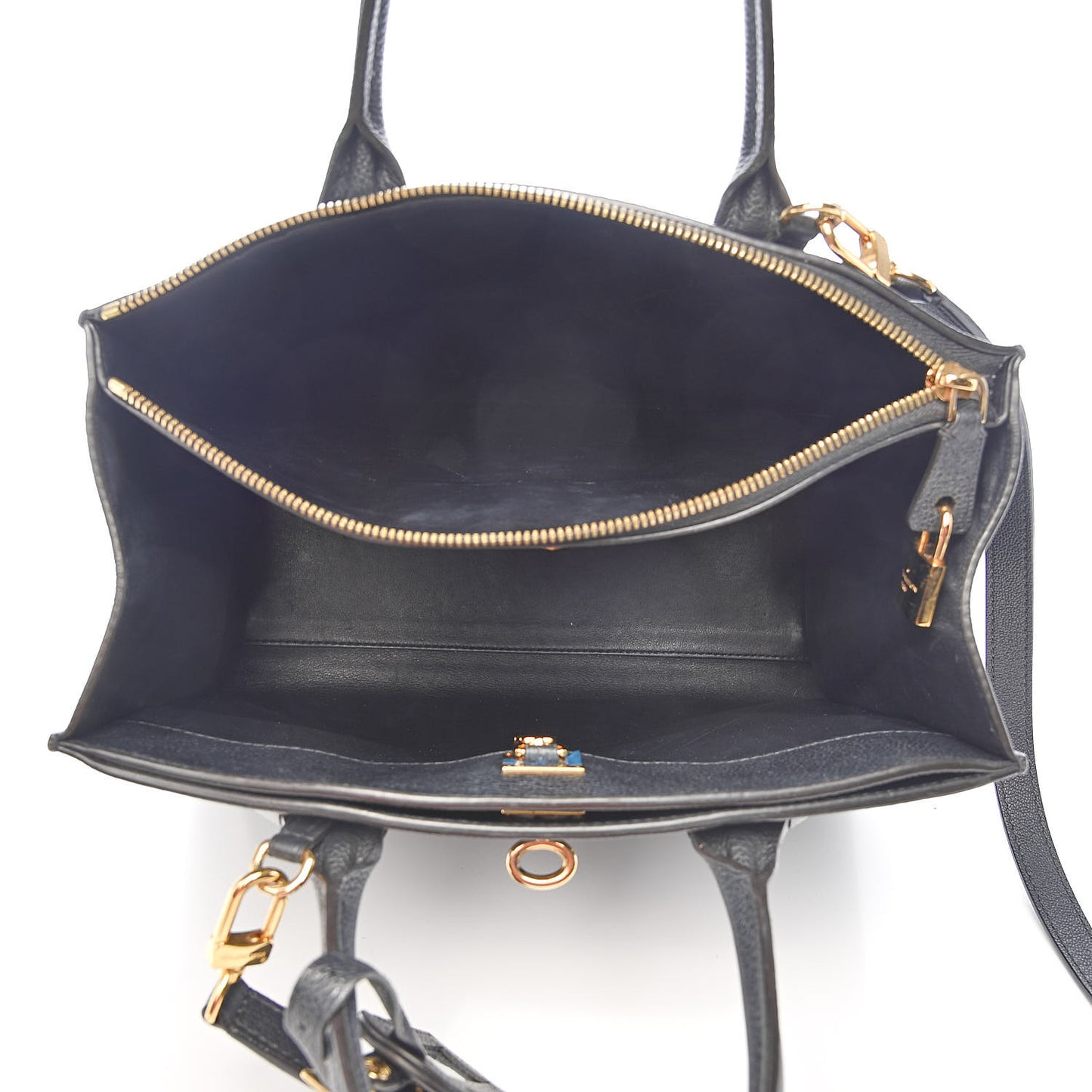 Calfskin Studded City Steamer MM Black