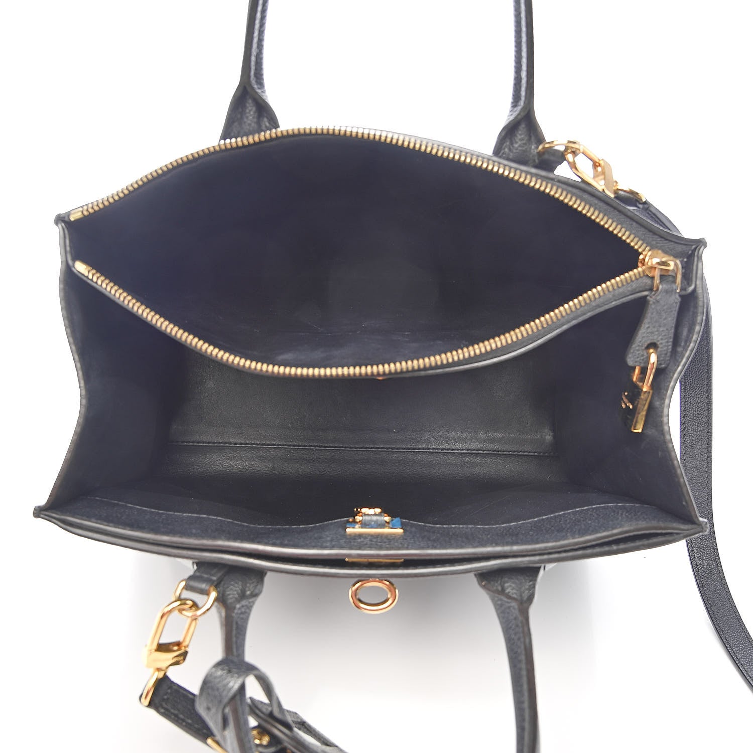 Louis Vuitton Calfskin Studded City Steamer MM Black 5 of 15