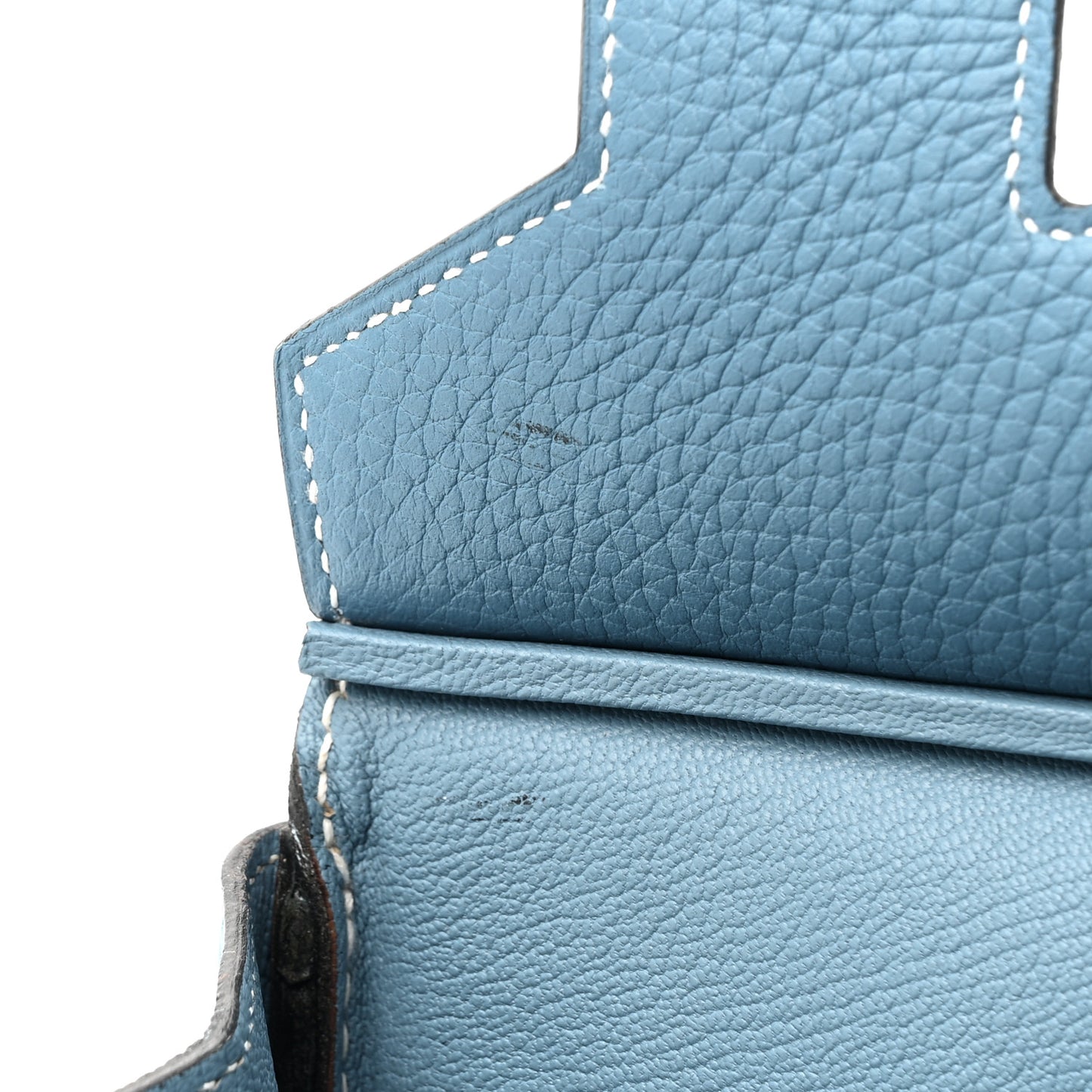 Taurillon Clemence Birkin 35 Blue Jean