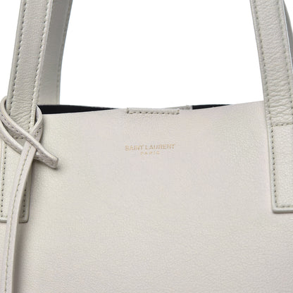 Saint Laurent Calfskin Large Shopping Tote Porcellana 13 of 15
